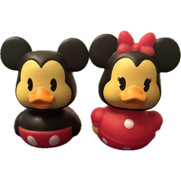 Juguetes de baño Just Play Rubber Ducks Minnie Mickey Mouse, 6 cm