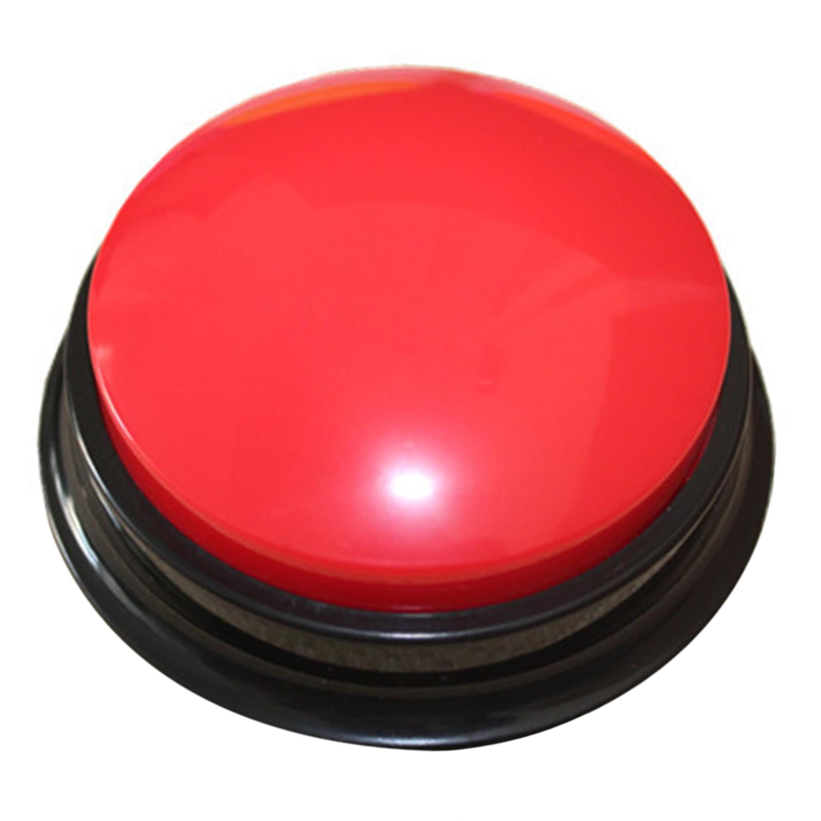 Bothyi - Divertido Botón Parlante Grabable Respuesta Zumbadores Para Fiesta Favor Rojo