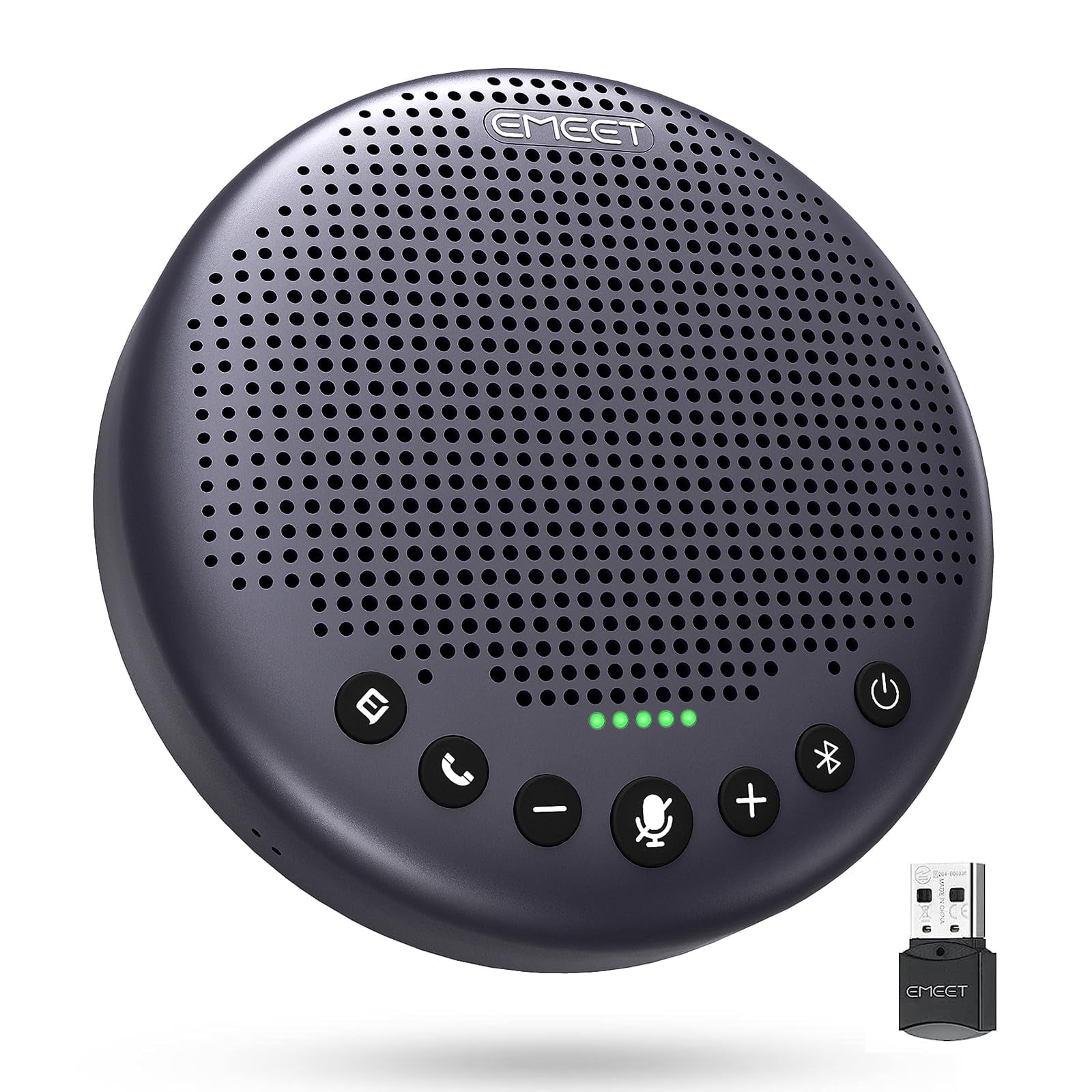 Altavoz De Conferencia Emeet Luna Plus Con 8 Micrófonos, Captación De Voz De 360°