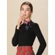 thumbnail image 2 of INSPIRE CHIC Bufanda Cuadrada de Mujer con Estampado de Flores, Leopardo, Lunares y Rayas para el Cuello, Rojo Azul 19.68 x 19.68'', 2 of 7