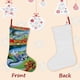 thumbnail image 3 of Tom y Jerry Tema: Calcetines de Navidad, fino lino blanco para colgar en escaleras y chimenea, decoración navideña para el hogar, regalo de Navidad. 45cm × 32cm, 3 of 5