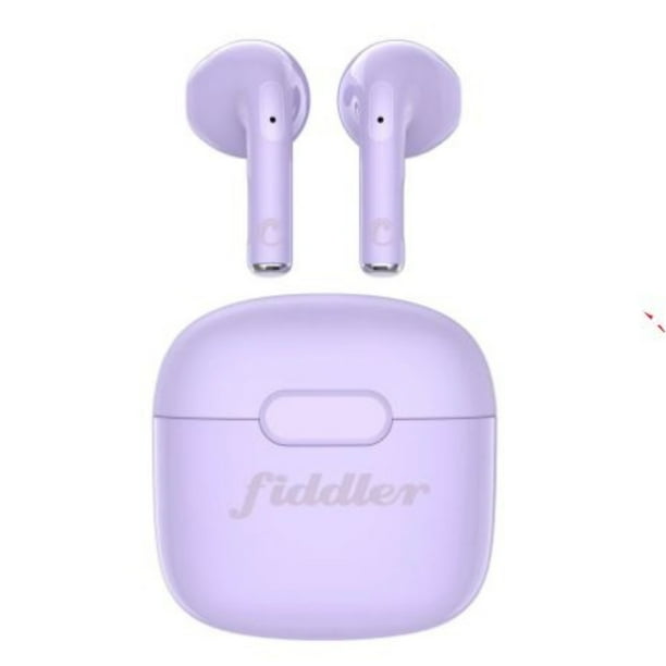 Audífonos Bluetooth Tws Color Morado Lider