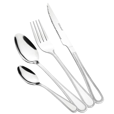 Fantuzzi - Juego De Cuchillería Acero Inoxidable Verona 24 Piezas Plateado