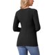 thumbnail image 3 of INSPIRE CHIC Suéteres de Manga Larga para Mujer Cuello Redondo Tops de Punto Elástico Otoño Invierno Camisa Casual M Negro, 3 of 6