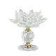 thumbnail image 1 of Candelero De Candelabro De Candelita De Loto De Vidrio Para Decoración De Fiesta En Casa Verde, 1 of 5