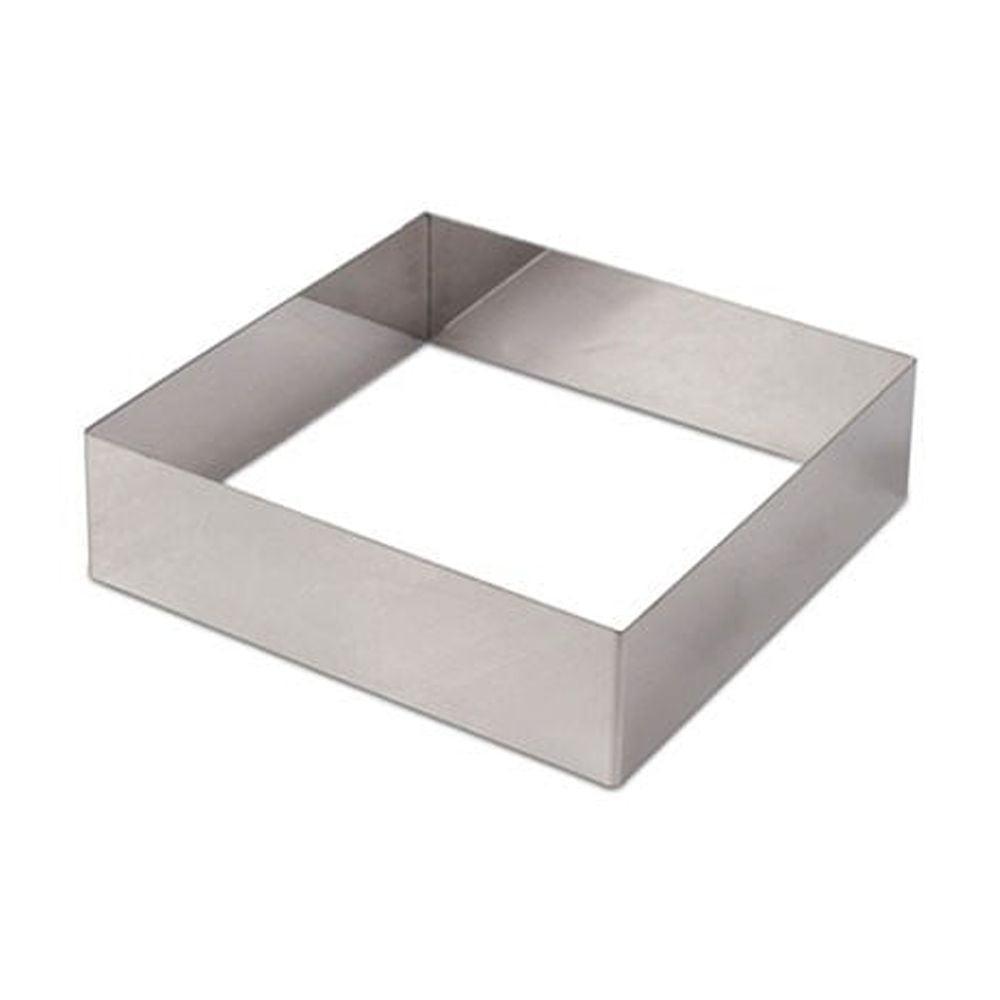 Imahe - Molde Cuadrado Acero Inox 8 X 8 X 4 Cm
