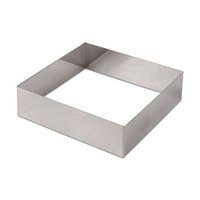 Imahe - Molde Cuadrado Acero Inox 8 X 8 X 4 Cm