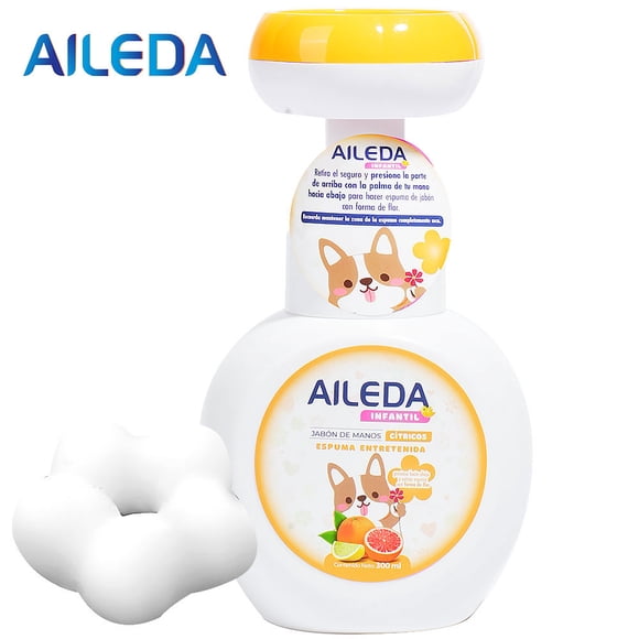 Jabón Espuma Infantil (Huella) 300 Ml fragancia de cítrico