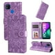 thumbnail image 1 of Funda tipo cartera FOXDOCK para Xiaomi Redmi 10A 4G , diseño girasol en relieve, cuero PU, cierre magnético, soporte y tarjetero, 1 of 5