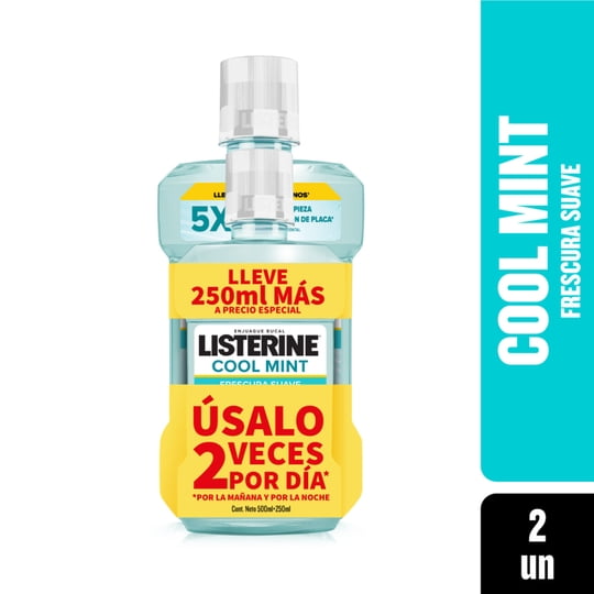 Enjuague Bucal Cool Mint Zero Alcohol 750 ml Listerine