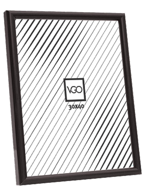Vgo - Marco Plástico Color Negro 10X15 Cm