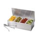 thumbnail image 1 of Bandeja de bar con pinzas para mesa, color plateado, 1 of 2