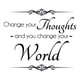 thumbnail image 1 of Decomural Change Your Thoughts Inspirational WS-42948, 1 of 2