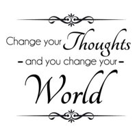 Rienda Libre Graphics - Decomural Change Your Thoughts Inspirational Ws-42948