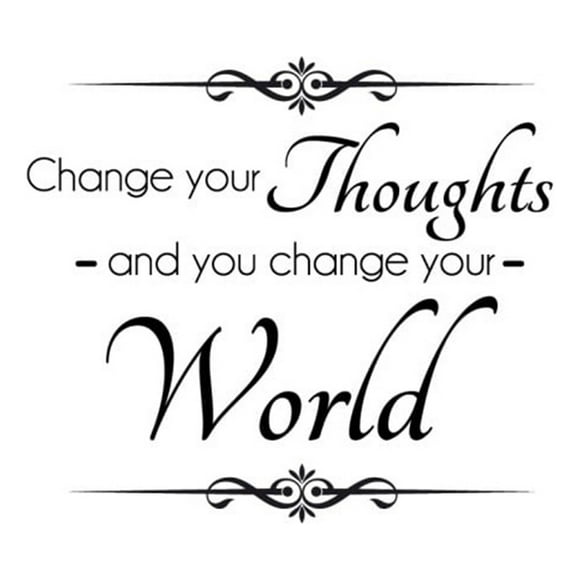 Decomural Change Your Thoughts Inspirational WS-42948