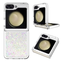 Foxdock - Funda Para Sansung Galaxy Z Flip 6 Con Brillo Líquido, Protección Completa Y Soporte De Anillo Giratorio