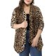 thumbnail image 1 of Agnes Orinda Chaquetas de Punto para Mujer Tallas Grandes con Estampado de Leopardo y Floral, Chaqueta Ligera Abierta de Otoño, Talla 3X Beige, 1 of 8