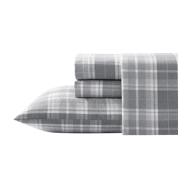Juego de ropa de cama Laura Ashley Home de franela y algodón tamaño queen