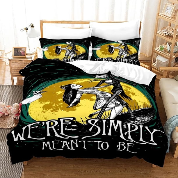 Halloween printed 3D Skull Christmas Bedding Sets ,exquisite Anime bed supplies set duvet cover bed comforter set bedding set Bed Sheets