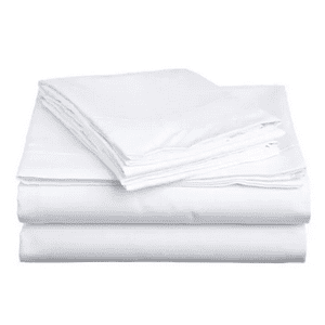 Genérico - Juego Sabanas Unicolor 1.5 Plaza Color Blanco