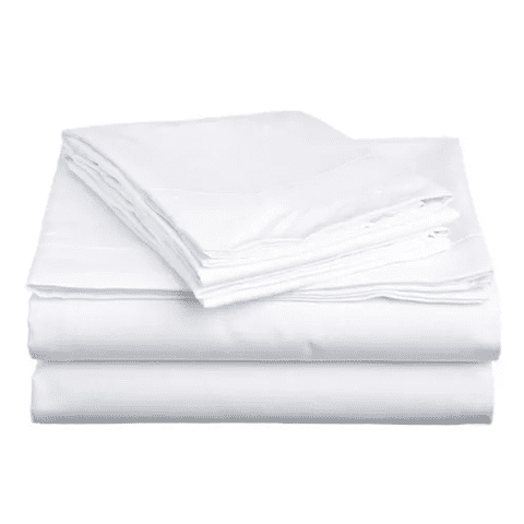 Genérico - Juego Sabanas Unicolor 1.5 Plaza Color Blanco