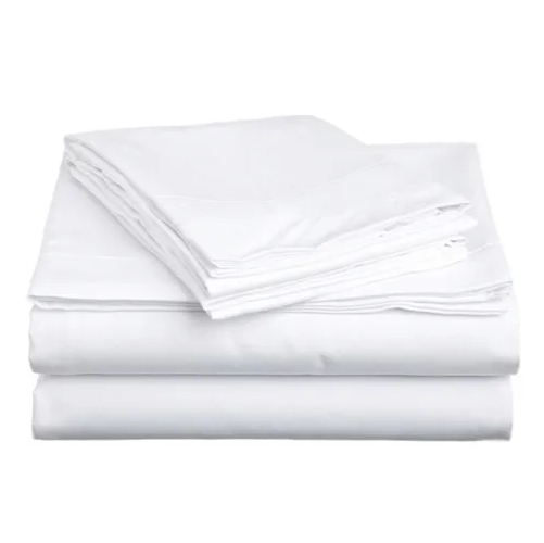 Genérico - Juego Sabanas Unicolor 1.5 Plaza Color Blanco