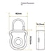 thumbnail image 2 of Cerradura De Huellas Dactilares Para El Armario Del Gimnasio W Llave Usb Cierre Biométrico 20 Usuario Para El Equipaje De La Mochila De La Caja De Herramientas De La Maleta De La Cremalle, 2 of 3