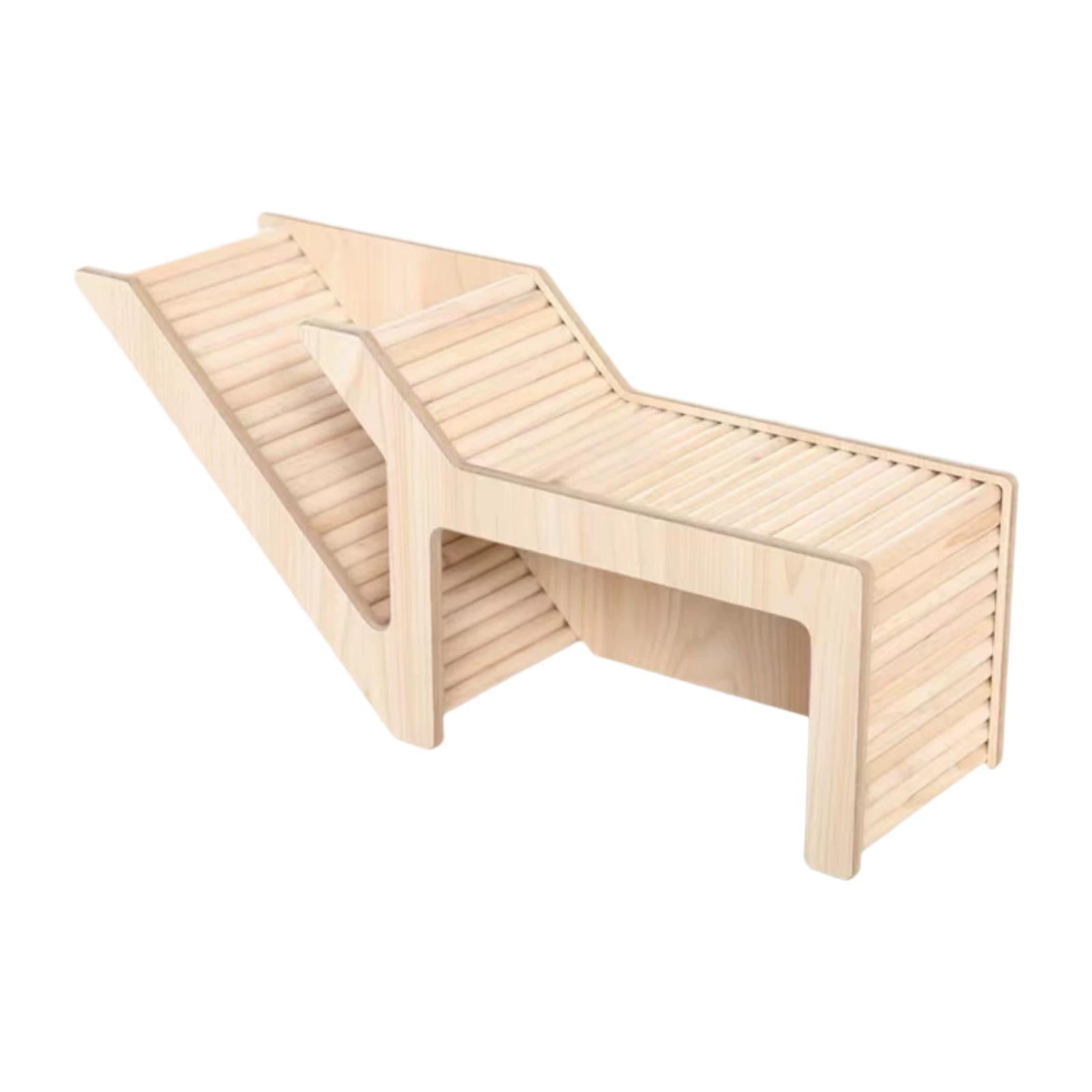 Magideal - Casa De Hámster Y Hábitat, Escondite De Hámster, Madera, Escondite De Animales Pequeños, Cabaña, Juguetes, Bloqueo De Animales Pequeños Para Ratones E Rectángulo