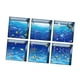 thumbnail image 2 of 6 unids 13x13cm efecto 3d antideslizante impermeable bañera pegatina peces, 2 of 3