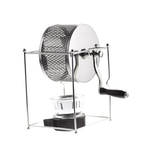 Magideal - Máquina Tostadora De Granos De Café Manual, Rodillo De Acero Inoxidable, Máquina Para Hornear Con Calefacción Uniforme, Compacta Con Herramienta De Ma