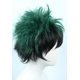 thumbnail image 3 of Disfraz corto de Cosplay Wig Linfairy para Halloween, negro y verde, 3 of 5
