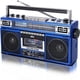 thumbnail image 2 of Boombox QFX J220BT Blue Bluetooth MP3 USB SD Radio Casete, 2 of 3