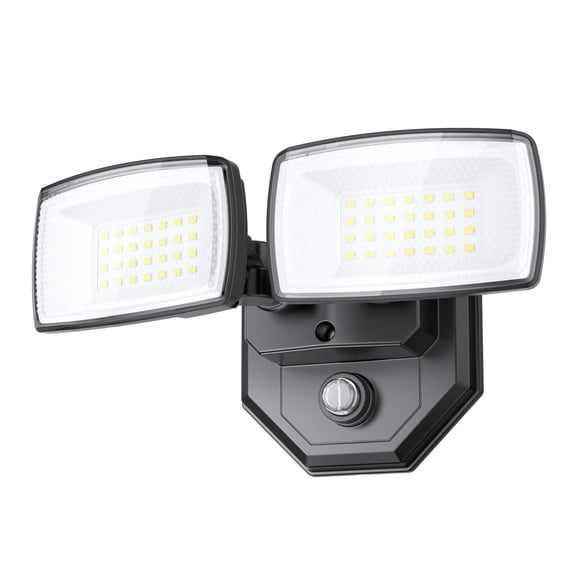 Flood Light Onforu, 32 W, 3200 lm, del anochecer al amanecer, para exteriores, color negro