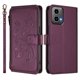 thumbnail image 2 of Funda Cartera Mariposa para [Motorola Moto G35 5G] con Soporte y Cremallera Violeta, 2 of 6
