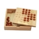thumbnail image 5 of Juego de mesa de solitario con clavija de madera, decoración para sala de estar con 33 clavijas de bolas de cristal, juego familiar educativo clásico, 5 of 5