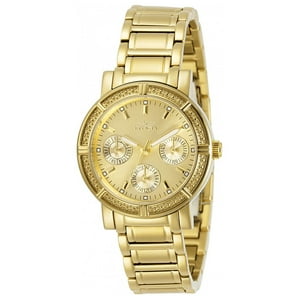 Reloj Análogo Invicta Wildflower Champán Oro Mujer