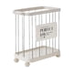 thumbnail image 5 of Cesta De Lavandería Con Ruedas, Carrito Organizador Con Ruedas Para Dormitorio Familiar, Color Plateado Y Blanco, 5 of 5