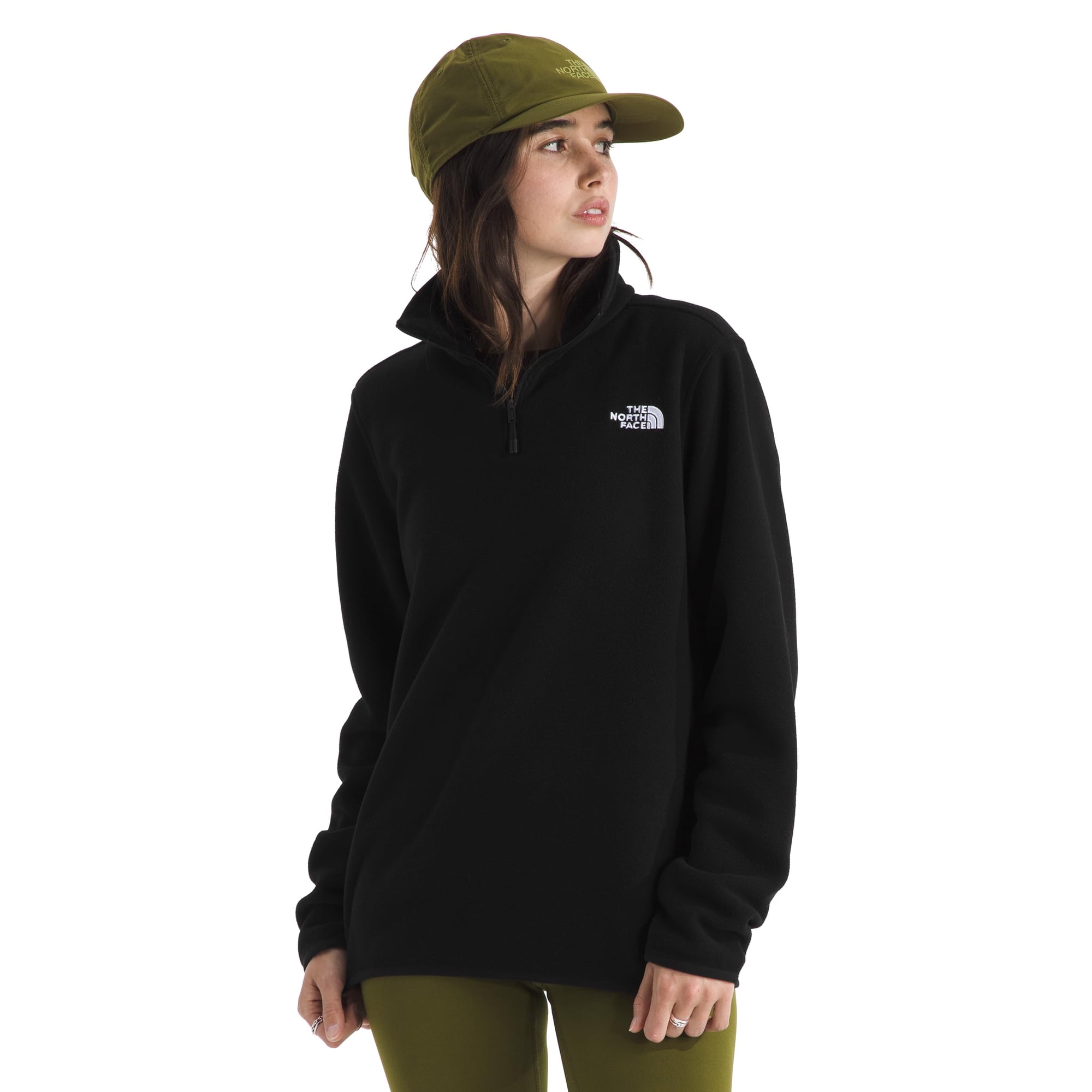 Chaqueta The North Face Glacier Fleece 1/4 Con Cremallera, Para Mujer