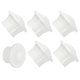 thumbnail image 1 of Uxcell Extremos de Barra de Cortina, 6 Piezas de Tapas de Cabeza de Riel de Cortina de Plástico para Ventana Decorativa Moderna de Hogar Oficina, Blanco, 1 of 6
