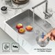 thumbnail image 4 of Colador para fregadero de cocina Highcraft 97353 de acero inoxidable, 9 cm, 4 of 8