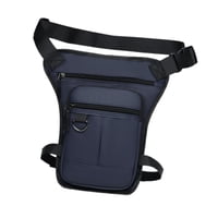 Magideal - Bolso De Muslo Para Hombre, Bolso De Cinturón, Bolso De Motocicleta, Múltiples Bolsillos, Bolso De Muslo Portátil Versátil, Bolso Multiusos Para Sende Azul