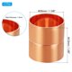 thumbnail image 2 of Uxcell 1-3/8 Pulgadas ID Acoplamientos de Cobre, 2 Piezas Tope de Tubo Enrollado Acoplamiento Recto para Soldadura de Tuberías para HVAC, 2 of 5