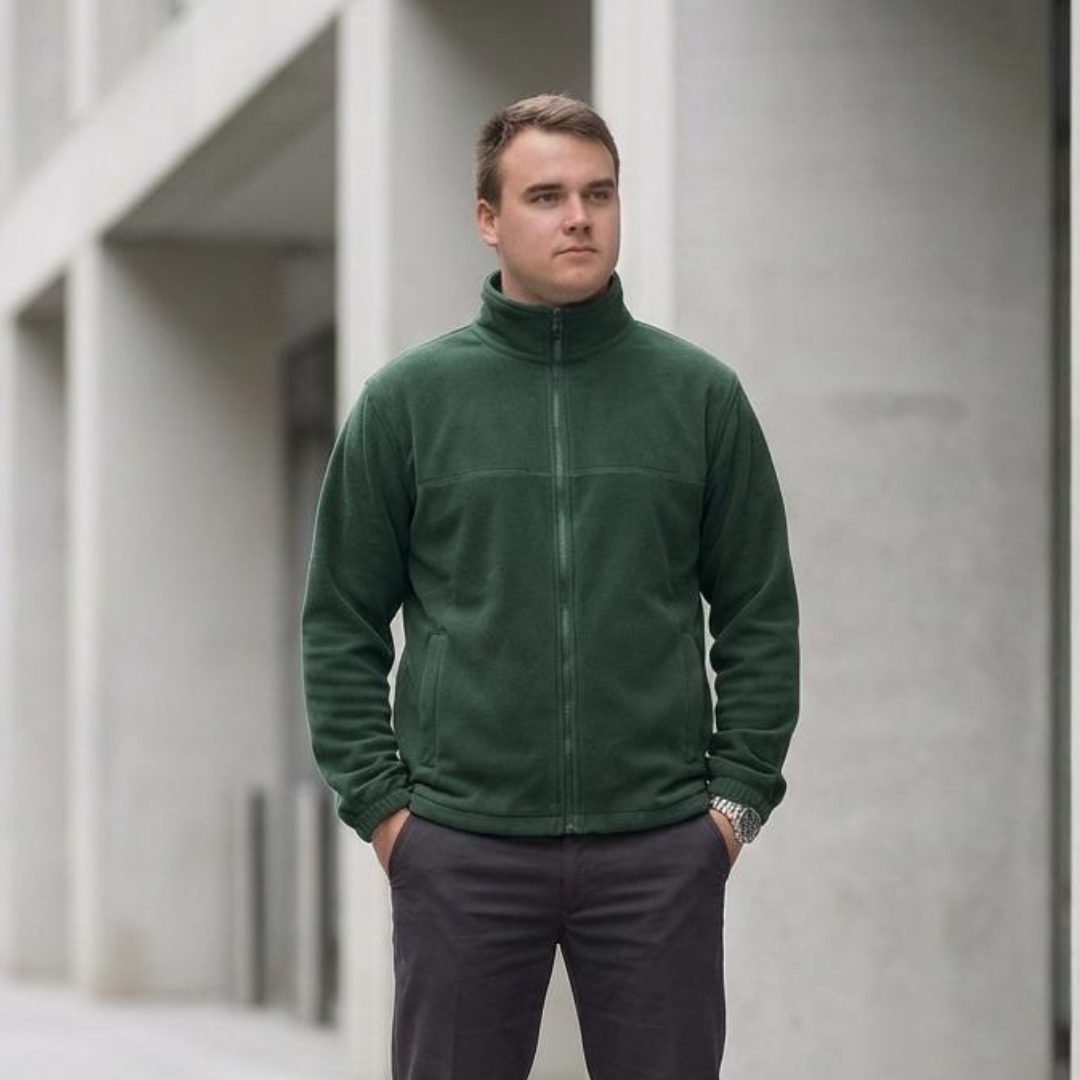 T-World - Micropolar Térmico Hombre Practical Line Trabajo Invierno - Verde Pino Talla 3Xl