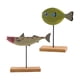 thumbnail image 1 of 2 Piezas De Adorno De Pez De Madera Con Forma De Pez De Navidad Decoración De Escritorio StyleK, 1 of 5