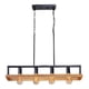 thumbnail image 1 of Lampara Colgante Lineal Madera 3 Luces Vintage Bar Hogar Lau, 1 of 3