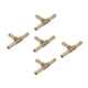 thumbnail image 1 of 5 unids latón t tipo joiner manguera de combustible joiner tee conector aire agua gas 6mm, 1 of 5