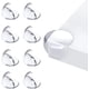thumbnail image 1 of (12 paquetes) Cono anticolisión transparente grueso de gran tamaño, protector de cono de mesa, parachoque de borde, cojín de cono, almohadilla de silicona contra choques, cojín para cubrir muebles afi, 1 of 7