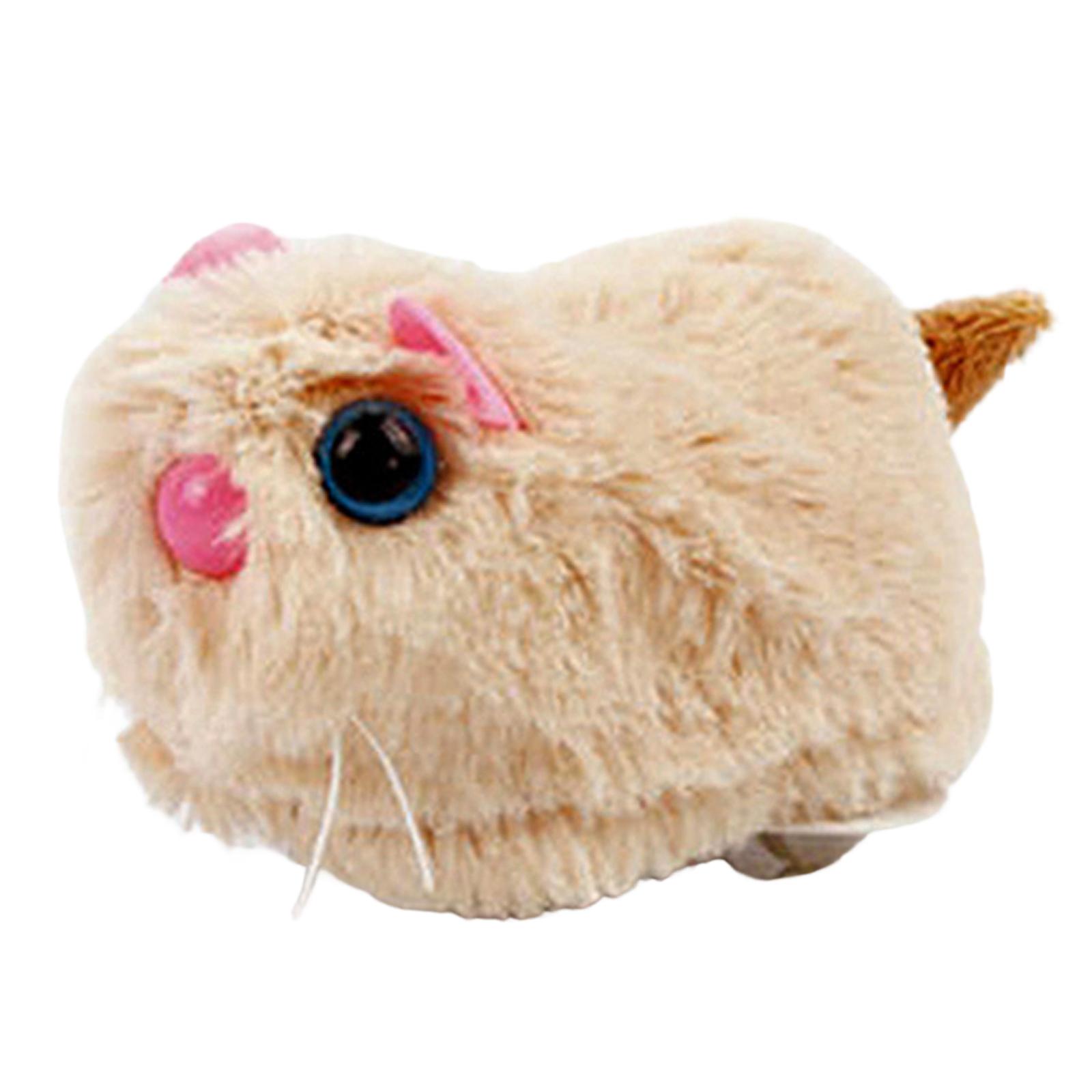 Magideal - Juguete De Dirección Automática Para Gatos, Muñeca De Animales De Simulación Interactiva Eléctrica Vívida Portátil Para Perros Gatitos Cachorro Hámster Marrón