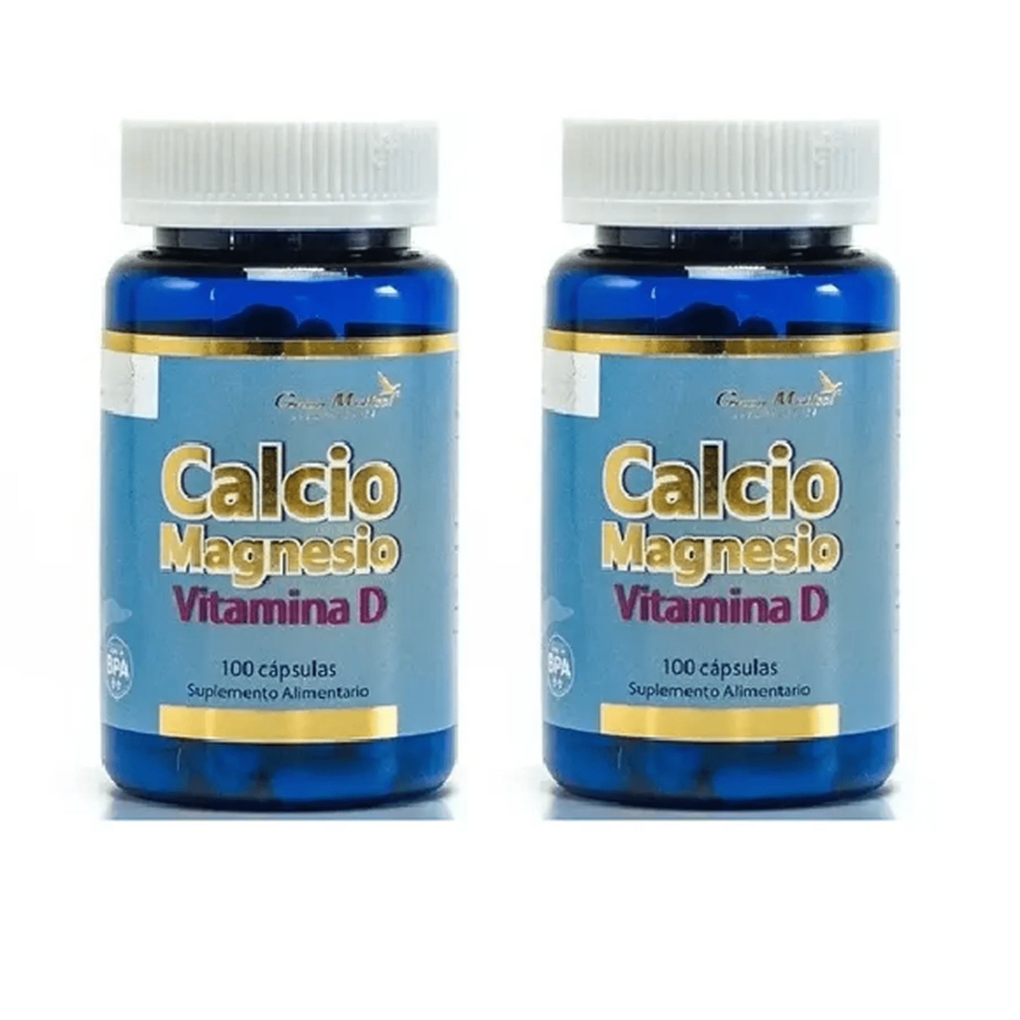 Go Hard - Calcio + Magnesio + Vitamina D Gm 200 Capsulas 2x100 Caps