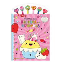 Editorial Guadal - Libro Colorea Con Numeros: Amor Por Los Dulces